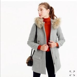 J Crew Chateau Parka Gray 00P